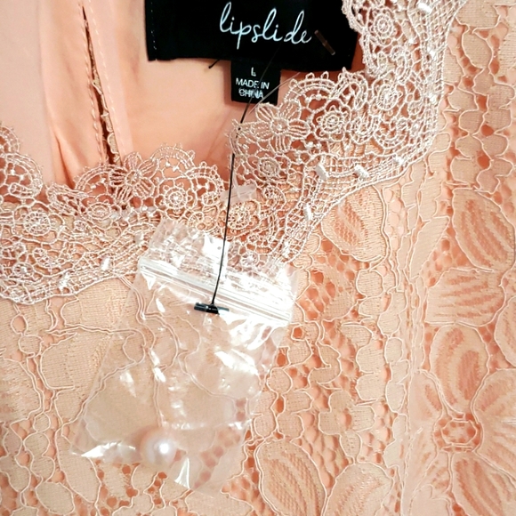 Pink Lace Sleeveless Top - Picture 6 of 7